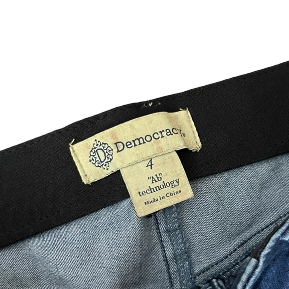 Democracy AB Technology High Rise Distressed Straight Leg Jeans - Picture 6 of 7